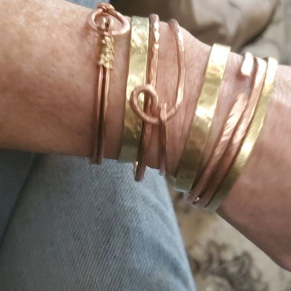 COPY - COPY - NWT locally made copper and brass cuffs/ bangles - Picture 3 of 3